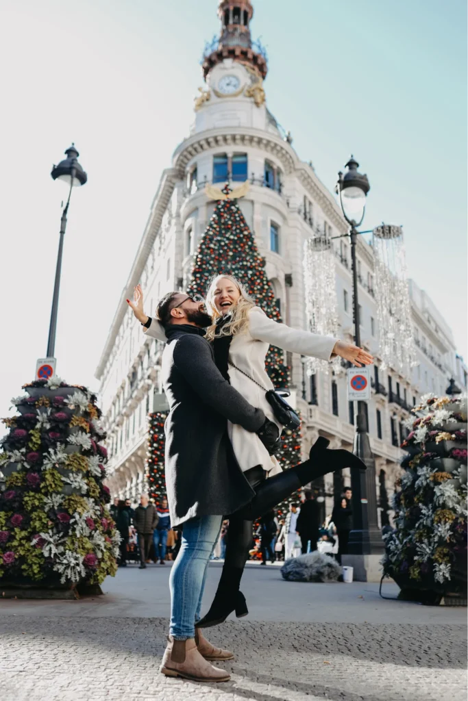 sesion-fotografia-pareja - www.arturocordero.es Fotógrafo en Madrid Plaza Mayor Navidad sesiones - Four Season hotel - (1)
